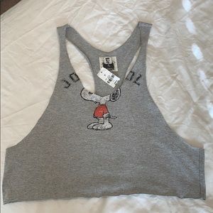 LF Snoopy crop tank by Furst of a Kind